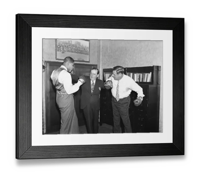Framed Print : Joe Louis with Friends Framed Print : Joe Louis with Friends