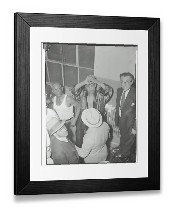 Framed Print : Joe Louis After Winning Bout Framed Print : Joe Louis After Winning Bout