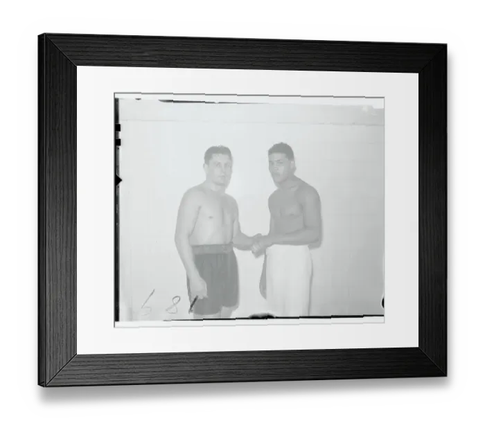 Framed Print : Joe Louis and Ford Smith Shaking Hands Framed Print : Joe Louis and Ford Smith Shaking Hands