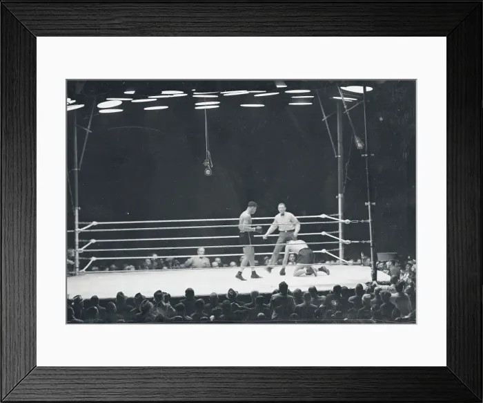 Framed Print : Joe Louis Defeating Max Baer Framed Print : Joe Louis Defeating Max Baer