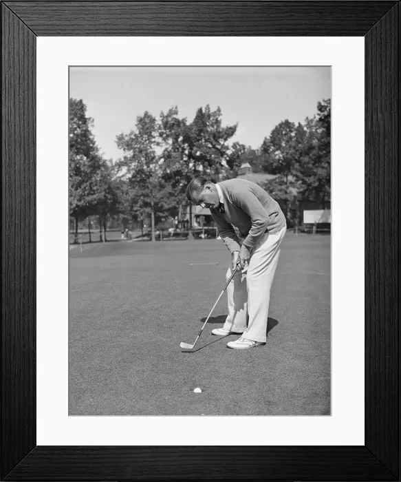 Framed Print : Sam Parks Putting During Ryder Cup Practice Framed Print : Sam Parks Putting During Ryder Cup Practice