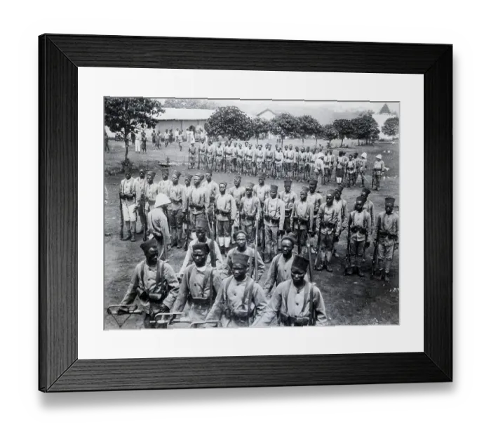 Framed Print : French-Trained Senegalese Soldiers Framed Print : French-Trained Senegalese Soldiers
