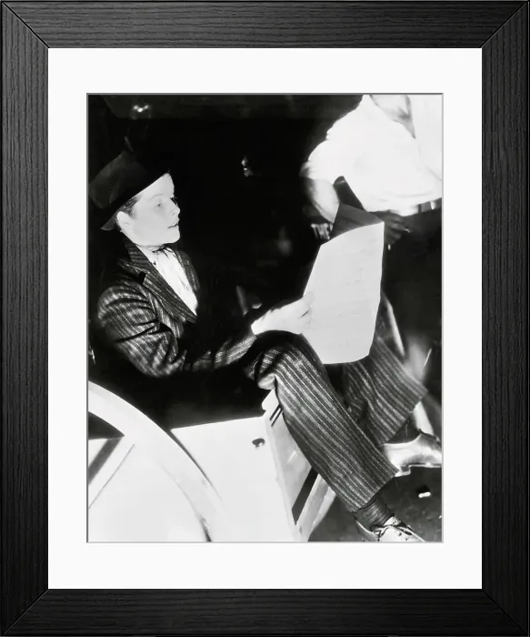 Framed Print : Portrait of Katharine Hepburn as a Man