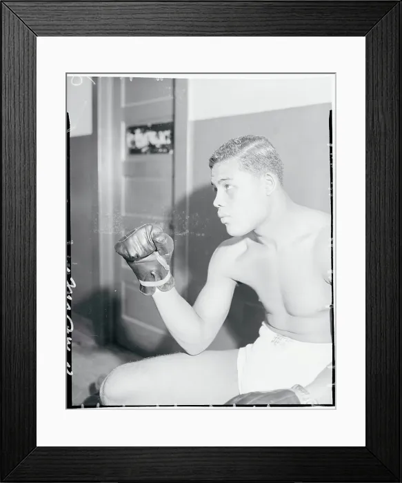 Framed Print : Joe Louis Posing with Closed Fist Framed Print : Joe Louis Posing with Closed Fist