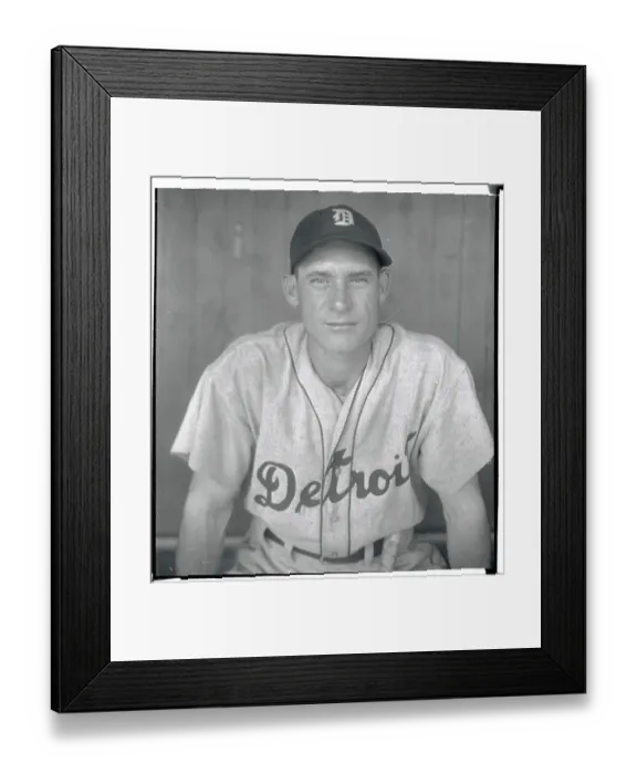 Framed Print : Baseball Player Pete Fox