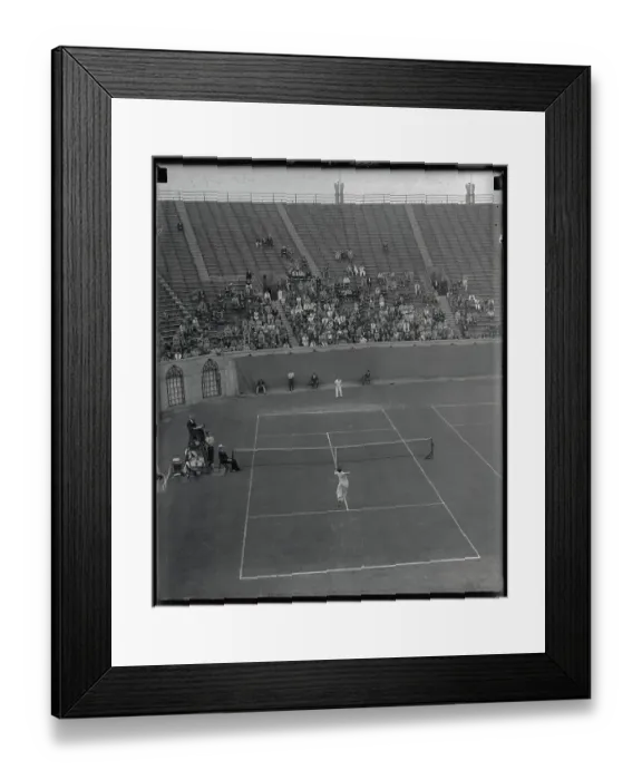 Framed Print : Professional Tennis Players in Action Framed Print : Professional Tennis Players in Action