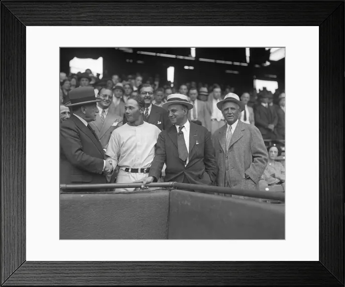 Framed Print : Cuban Envoy Congratulates Cuban Ball Star Framed Print : Cuban Envoy Congratulates Cuban Ball Star