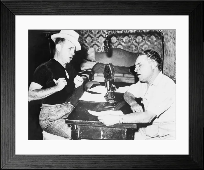 Framed Print : Amos and Andy During Their Radio Program Framed Print : Amos and Andy During Their Radio Program