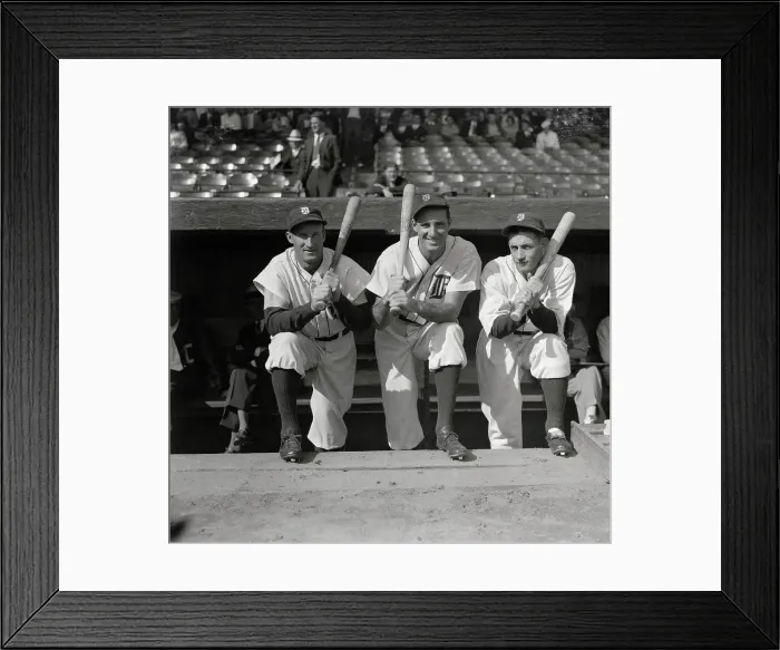 Framed Print : Baseball Strong Men Posing with Bats Framed Print : Baseball Strong Men Posing with Bats