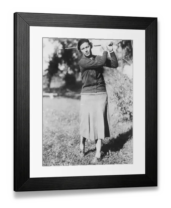 Framed Print : Glenna Collett Vare, Women's National Golf Champion Framed Print : Glenna Collett Vare, Women's National Golf Champion