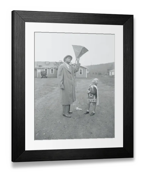 Framed Print : Joe Louis Holding Kite for Adelaide Bier Framed Print : Joe Louis Holding Kite for Adelaide Bier