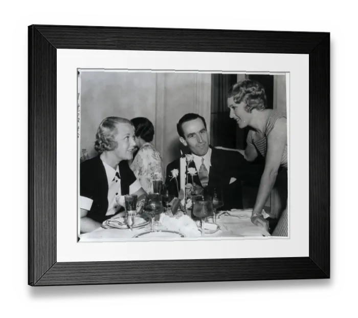 Framed Print : Harold Lloyd Dining at Pickfair Framed Print : Harold Lloyd Dining at Pickfair