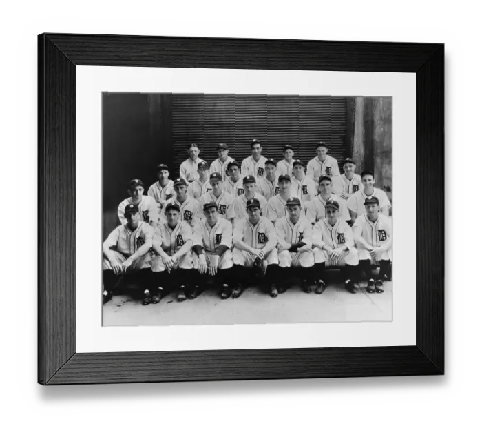 Framed Print : 1935 Team Portrait of Detroit Tigers Framed Print : 1935 Team Portrait of Detroit Tigers