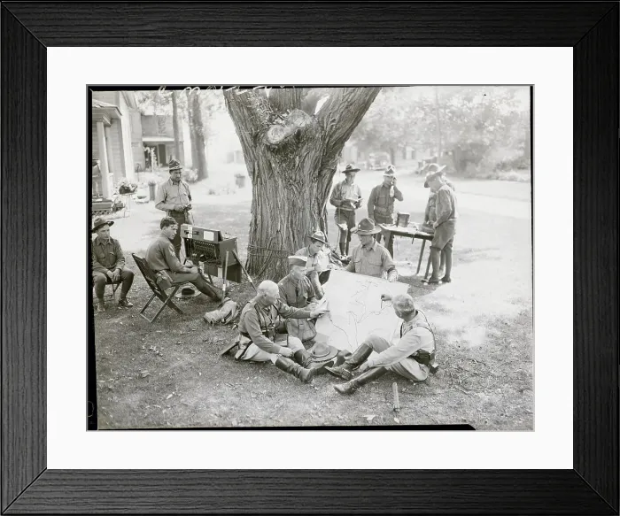 Framed Print : Outdoor Headquarters For Inf. Brigade Framed Print : Outdoor Headquarters For Inf. Brigade