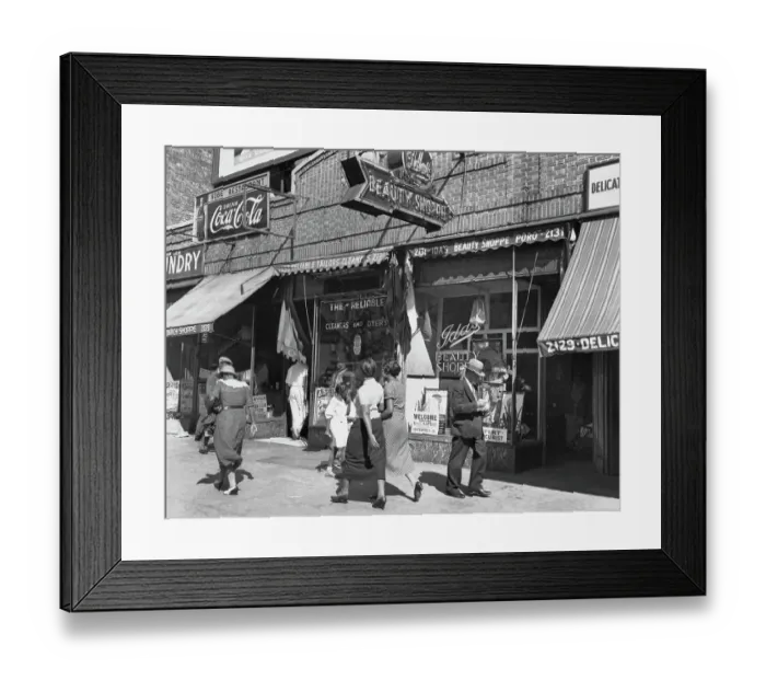 Framed Print : Lenox Avenue, Manhattan Framed Print : Lenox Avenue, Manhattan