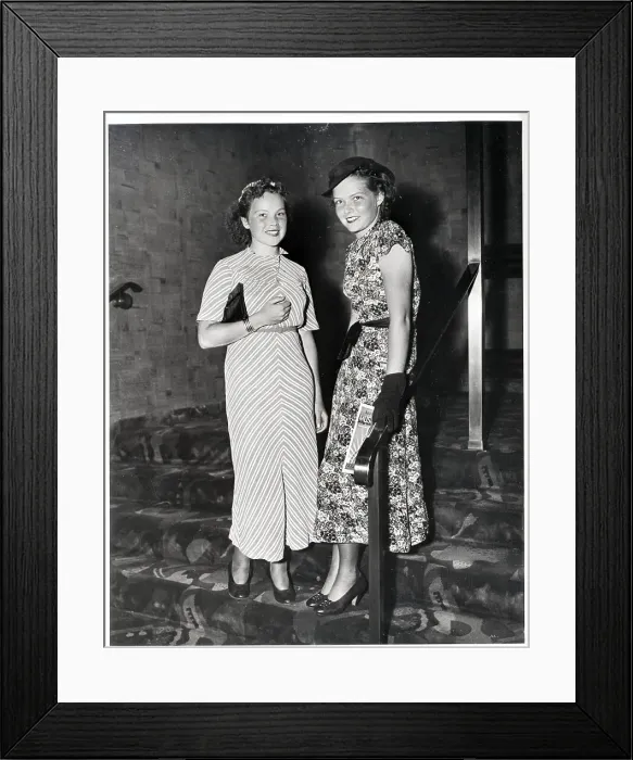 Framed Print : Marion and Peggy Hepburn Framed Print : Marion and Peggy Hepburn