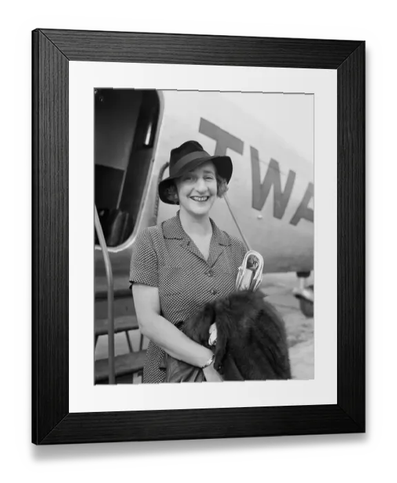 Framed Print : Lillian Hellman Smiling Framed Print : Lillian Hellman Smiling