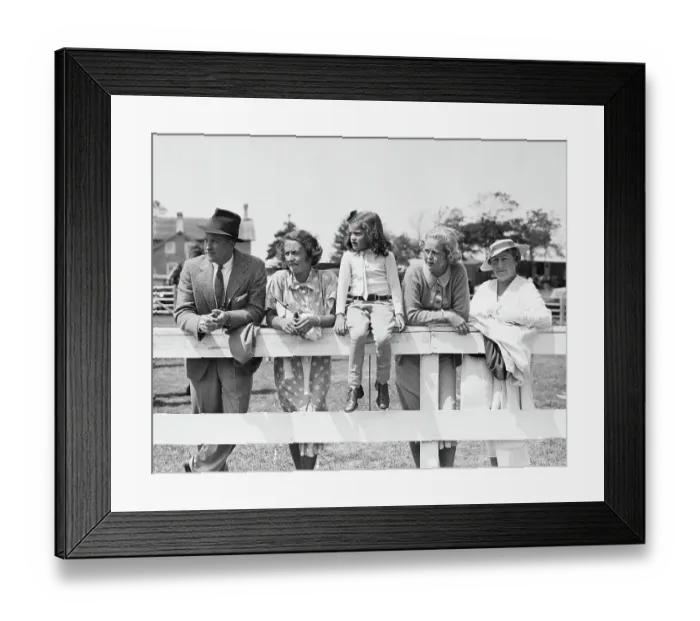 Framed Print : Society Turns Out For Horse Show Framed Print : Society Turns Out For Horse Show