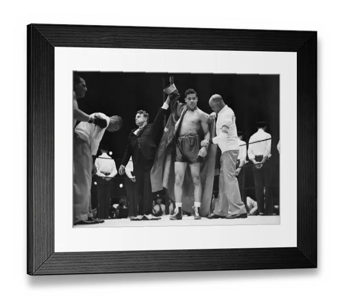 Framed Print : Joe Louis After Winning Bout Framed Print : Joe Louis After Winning Bout