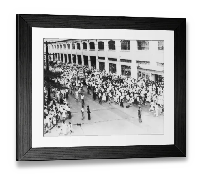 Framed Print : Fans Going to Meet Actress Shirley Temple Framed Print : Fans Going to Meet Actress Shirley Temple
