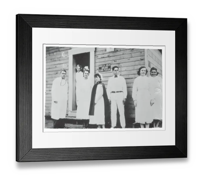 Framed Print : Emergency Hospital Staff Posing Together Framed Print : Emergency Hospital Staff Posing Together