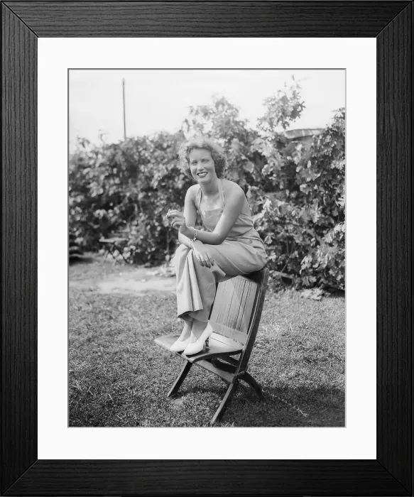Framed Print : Edith Beale Modeling at East Hampton Fair Fashion Show Framed Print : Edith Beale Modeling at East Hampton Fair Fashion Show