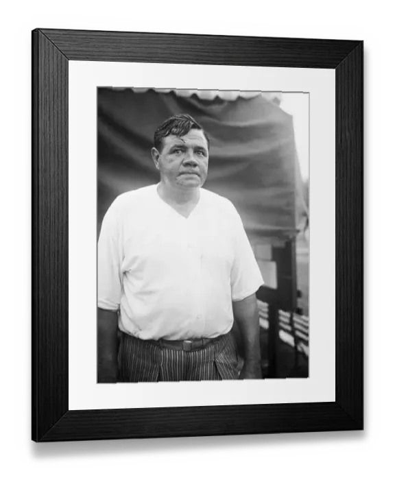 Framed Print : Babe Ruth Qualifies For Golf Tournament Framed Print : Babe Ruth Qualifies For Golf Tournament