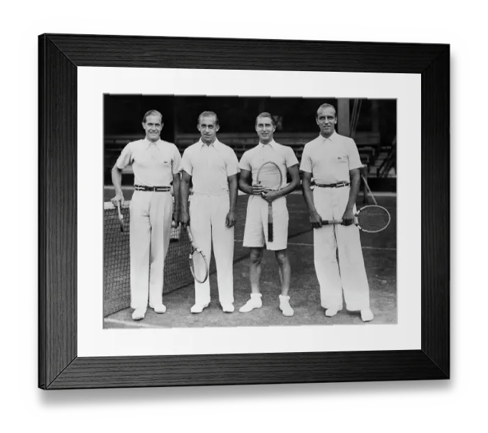 Framed Print : Quartet of Tennis Players