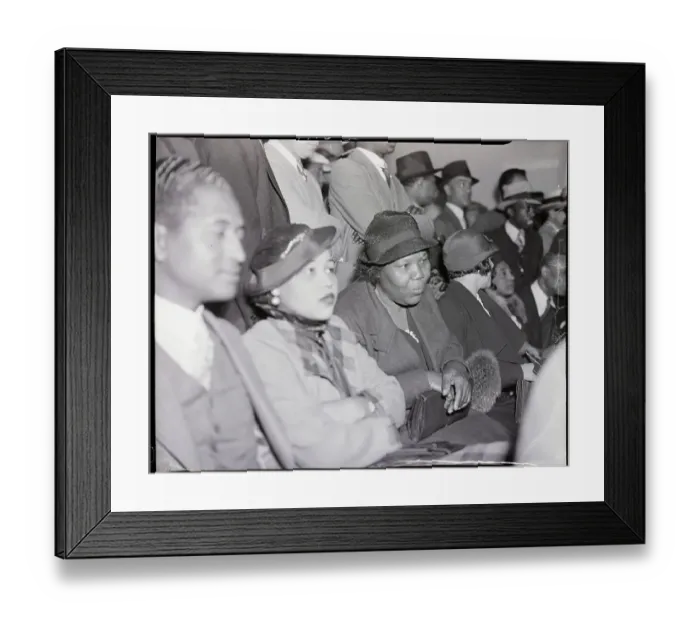 Framed Print : Joe Louis Mother Watching Son in Match Framed Print : Joe Louis Mother Watching Son in Match