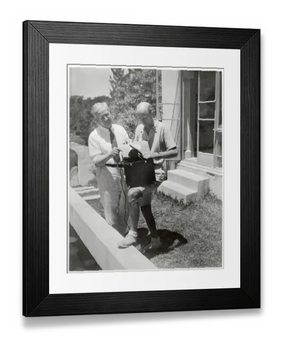 Framed Print : Herbert T. Strong and Dr. William Beebe Framed Print : Herbert T. Strong and Dr. William Beebe