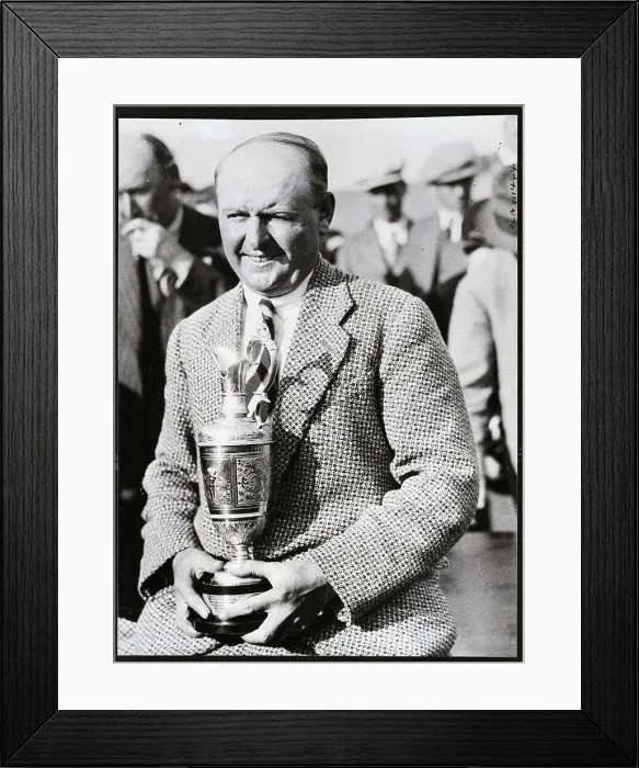 Framed Print : Alfred Perry Holding Trophy Framed Print : Alfred Perry Holding Trophy