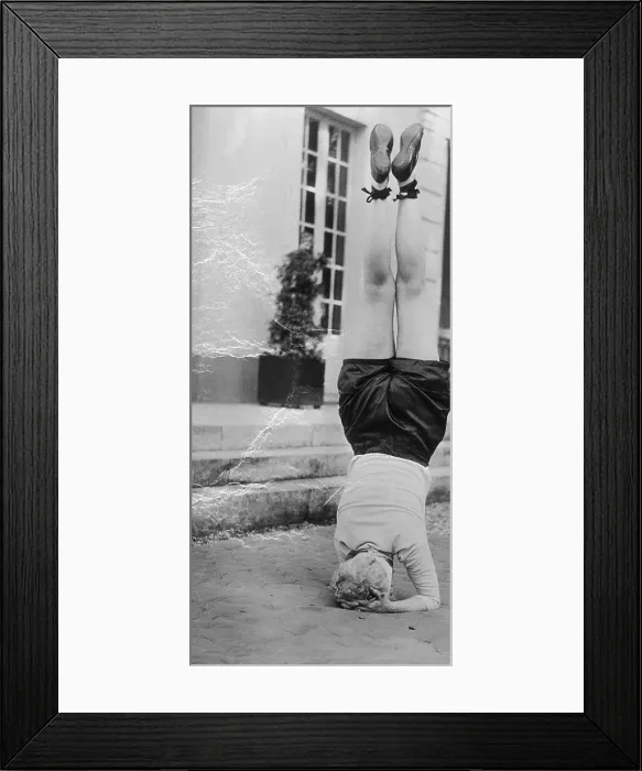 Framed Print : Elsie De Wolfe Stands On Her Head