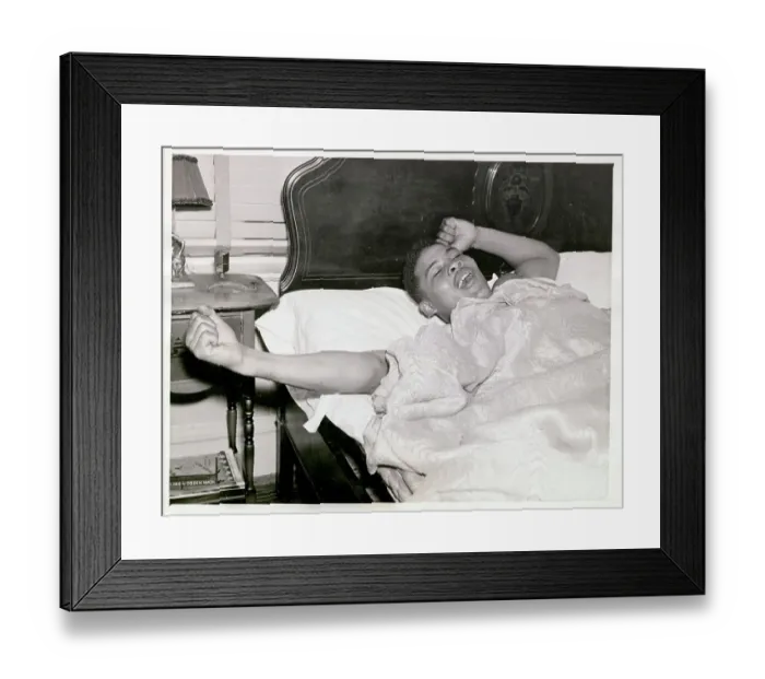 Framed Print : Joe Louis Waking Up