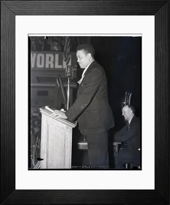 Framed Print : James W. Ford Speaking At Opera House Framed Print : James W. Ford Speaking At Opera House