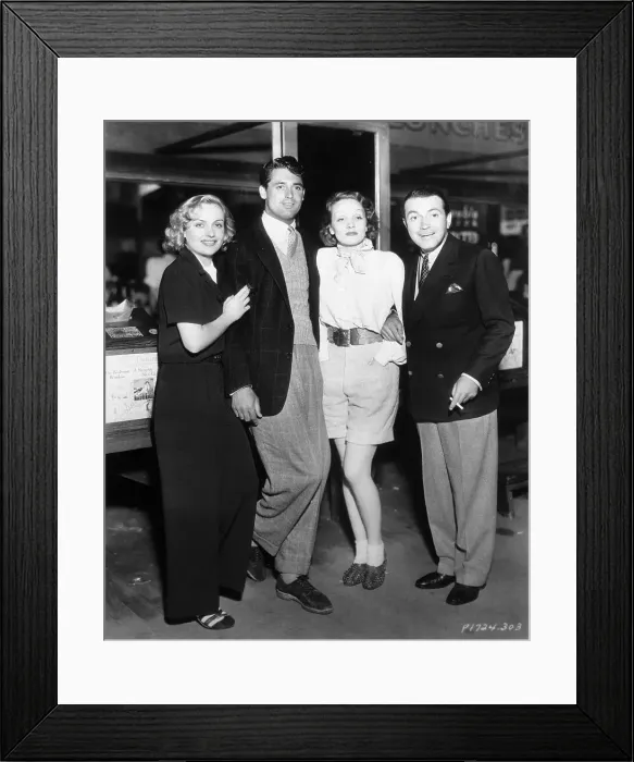 Framed Print : Carole Lombard with Friends Framed Print : Carole Lombard with Friends