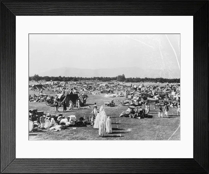 Framed Print : Survivors Of Earthquake Camped Out Framed Print : Survivors Of Earthquake Camped Out