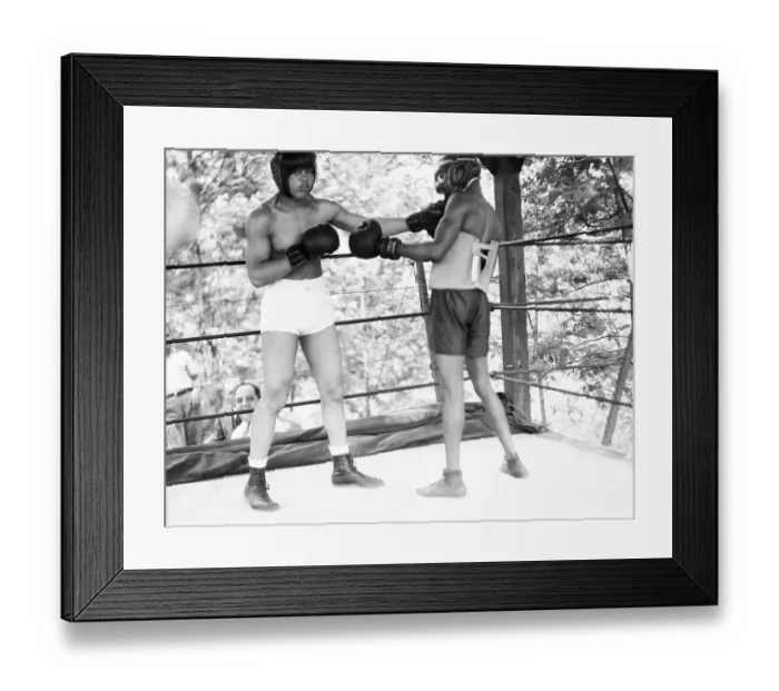 Framed Print : Joe Louis and General Bourrows Framed Print : Joe Louis and General Bourrows