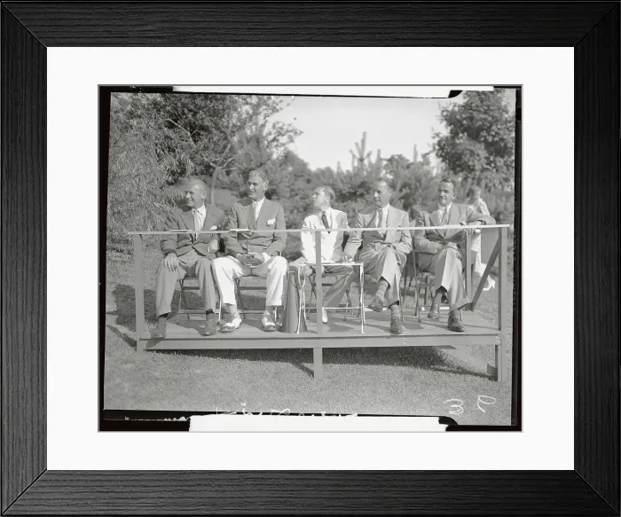 Framed Print : Beauty Contest Judges Sitting Outside Framed Print : Beauty Contest Judges Sitting Outside