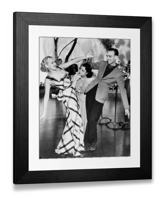 Framed Print : Grable Dancing on Movie Set Framed Print : Grable Dancing on Movie Set