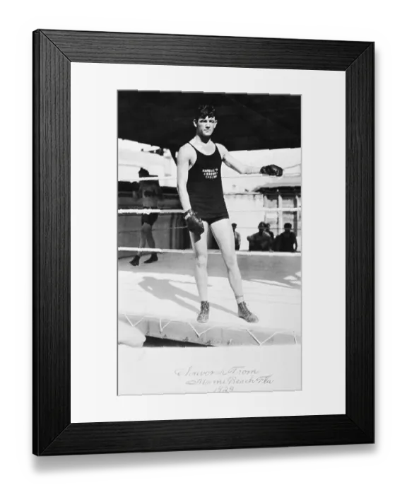 Framed Print : Jim Braddock in Miami Beach Framed Print : Jim Braddock in Miami Beach