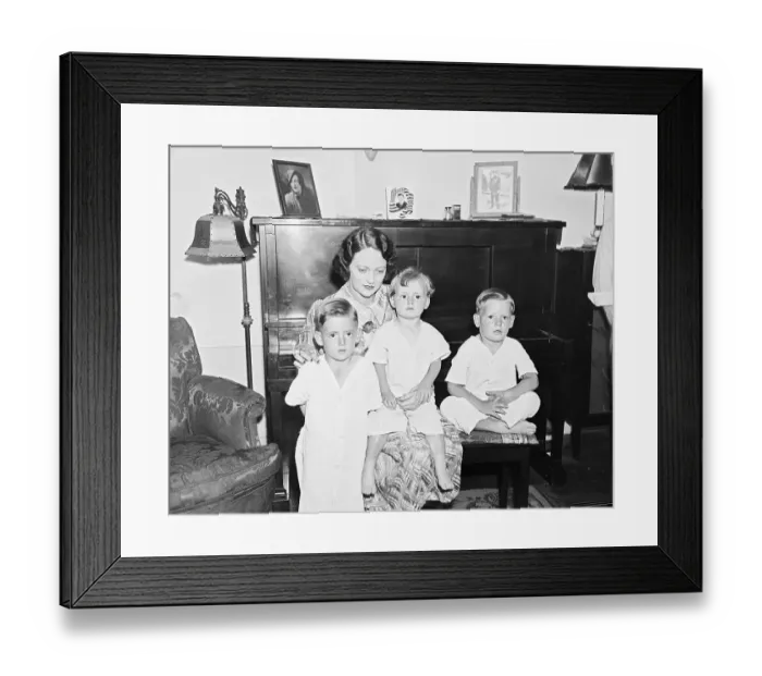 Framed Print : James Braddock's Family Framed Print : James Braddock's Family