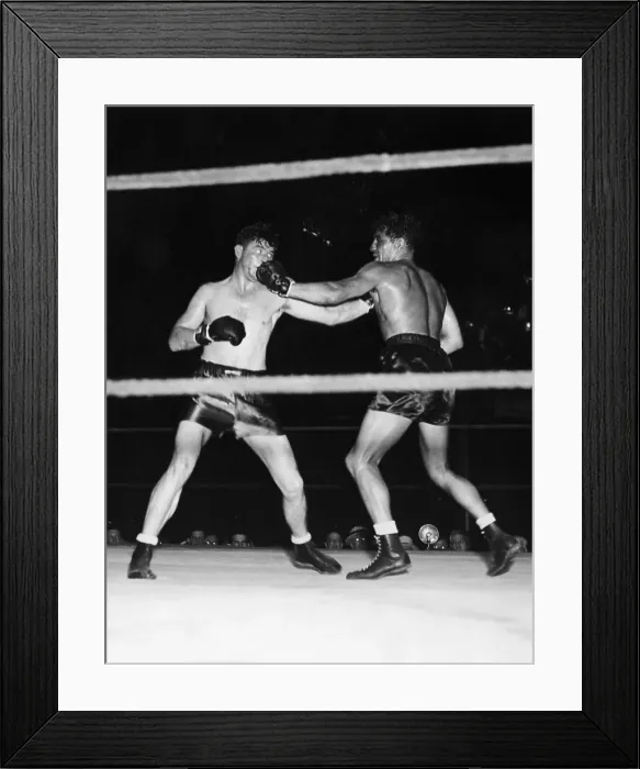 Framed Print : Jimmy Braddock Boxing Against Max Baer Framed Print : Jimmy Braddock Boxing Against Max Baer
