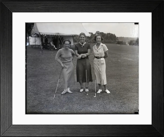 Framed Print : Virginia Bascom, Jean Bauer and W. G. Hamilton Framed Print : Virginia Bascom, Jean Bauer and W. G. Hamilton