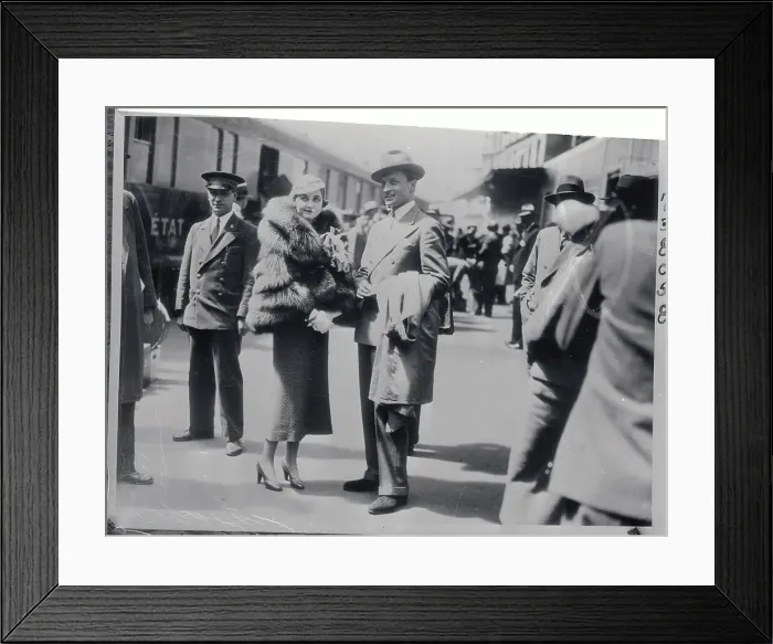 Framed Print : Barbara Hutton with Husband Count Reventlow Framed Print : Barbara Hutton with Husband Count Reventlow