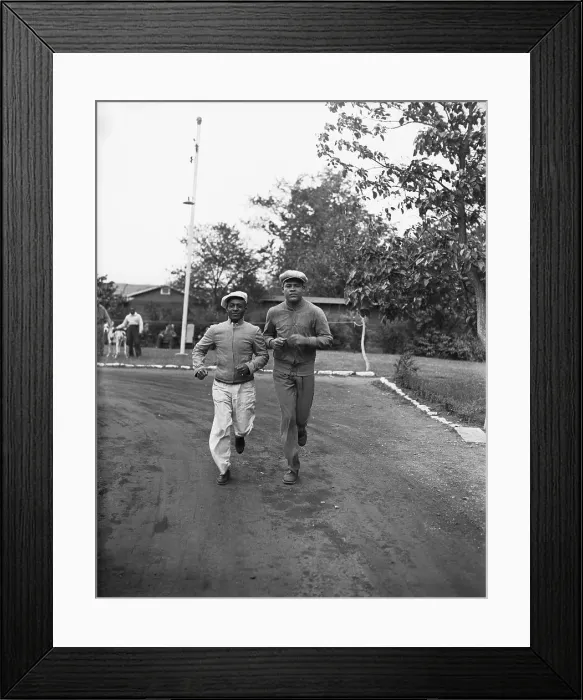 Framed Print : Joe Louis Jogging Framed Print : Joe Louis Jogging