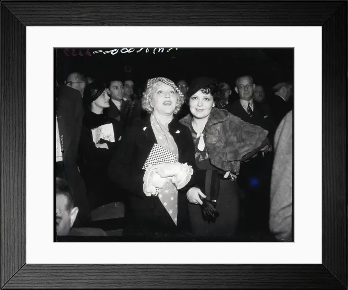 Framed Print : Mae Murray Standing with Clara Bow Framed Print : Mae Murray Standing with Clara Bow
