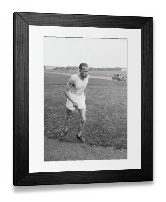 Framed Print : Henry Nielseon, Danish Runner Framed Print : Henry Nielseon, Danish Runner