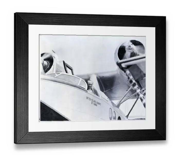 Framed Print : Pilot at Controls of Largest Seaplane Framed Print : Pilot at Controls of Largest Seaplane