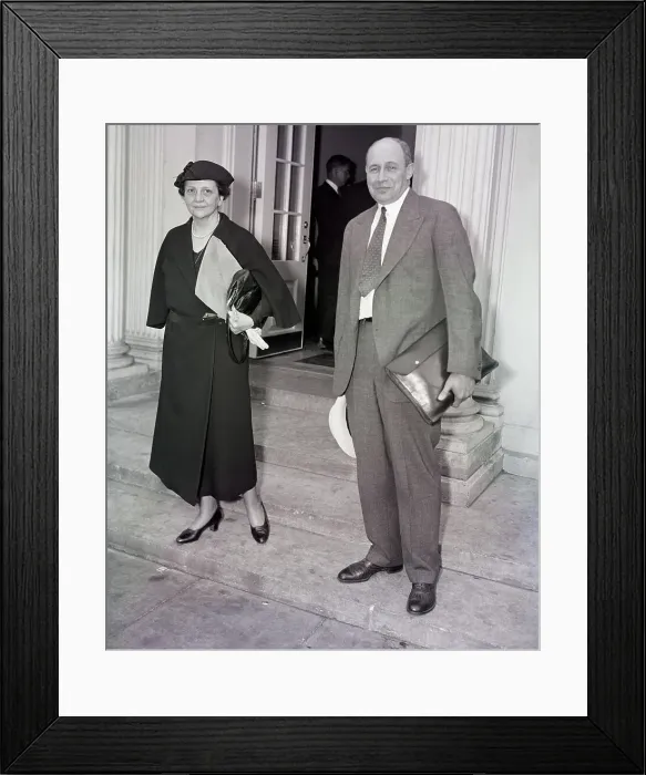 Framed Print : Frances Perkins and Donald Richberg Framed Print : Frances Perkins and Donald Richberg