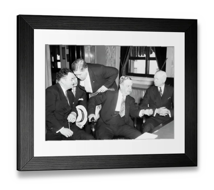 Framed Print : Senators and Lobbyists Discussing Bill Framed Print : Senators and Lobbyists Discussing Bill